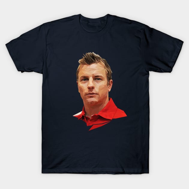 Kimi Raikkonen low poly T-Shirt by pxl_g